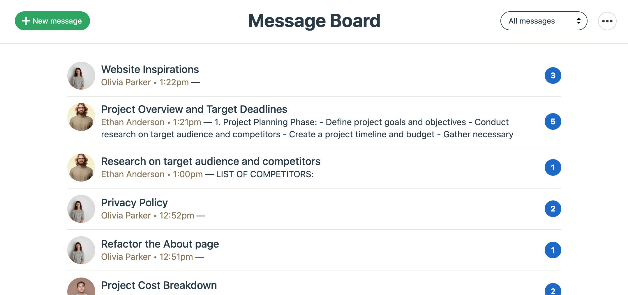 Image of Note-taking app of Basecamp