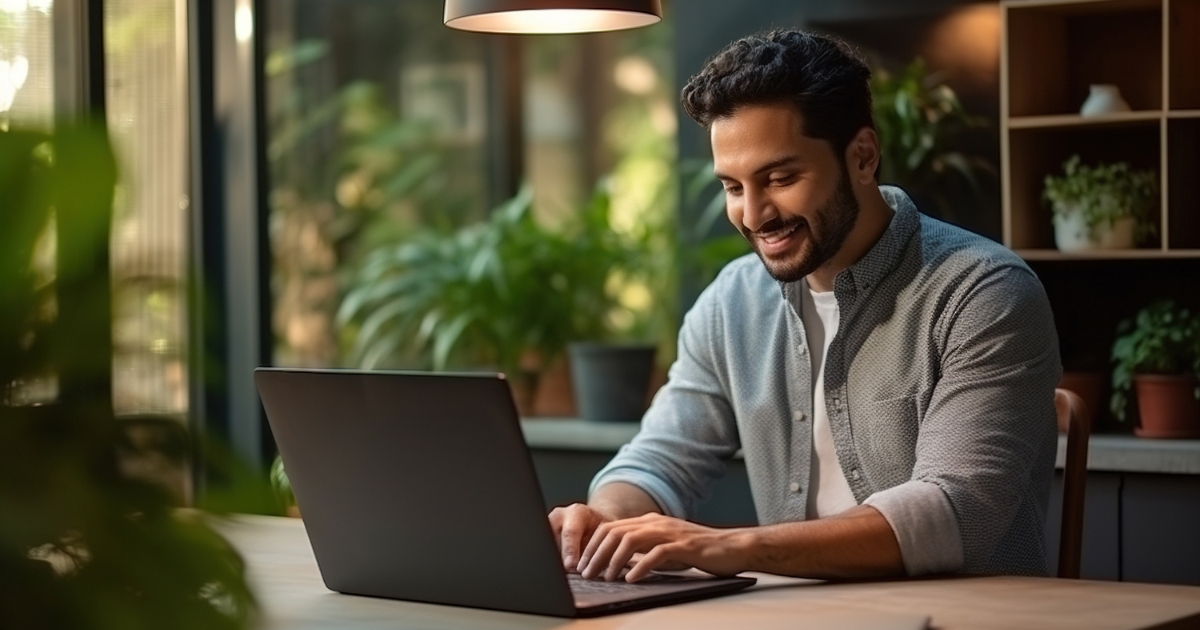 Image of web manager working